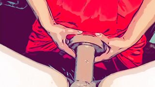 Pegging: She absolutely loves it when she can stretch me out with her huge cock! Enjoy the view! #4